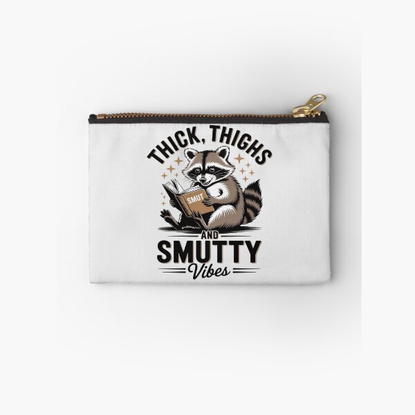 Item preview, Smut Book Reading Smutty Racoon Thick Thighs & Smutty designed and sold by SnackPAC.