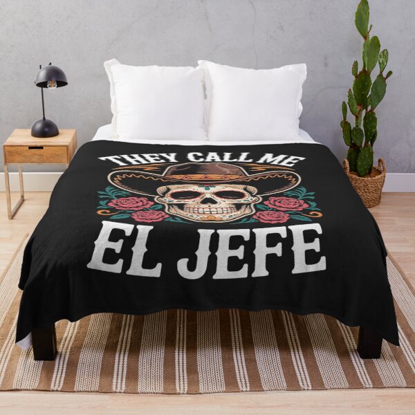 Item preview, They Call Me El Jefe Funny Mexican Skull Cinco De Mayo  3 designed and sold by AvagondaMind.