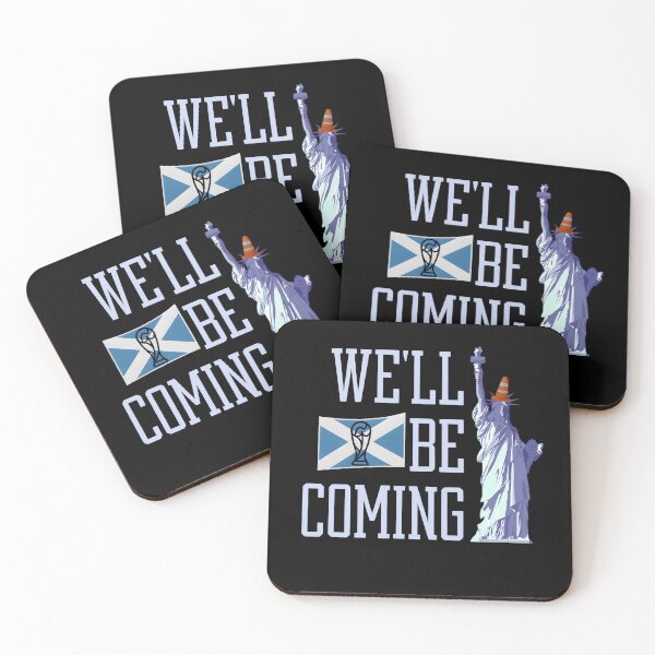 Item preview, Scotland Football, Tartan Army “We’ll Be Coming”, Funny Statue of Liberty designed and sold by lamebee.