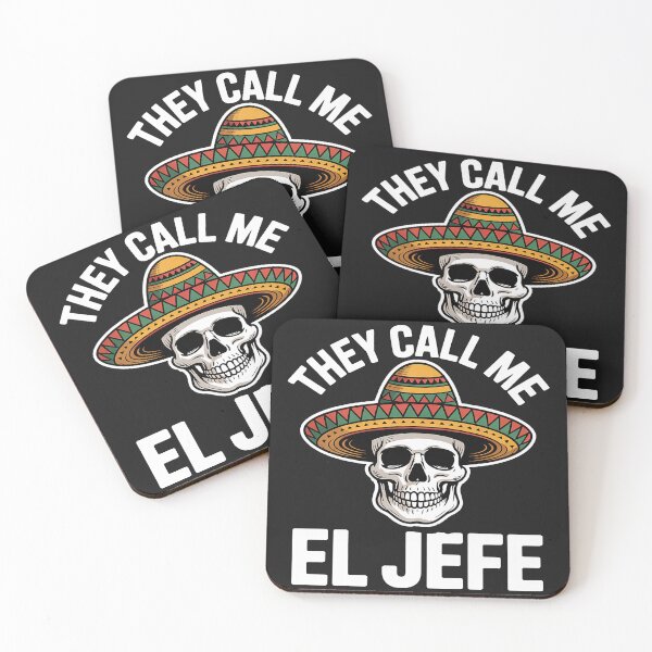 Item preview, They Call Me El Jefe Mexican Chef Skull Sombrero designed and sold by AvagondaMind.