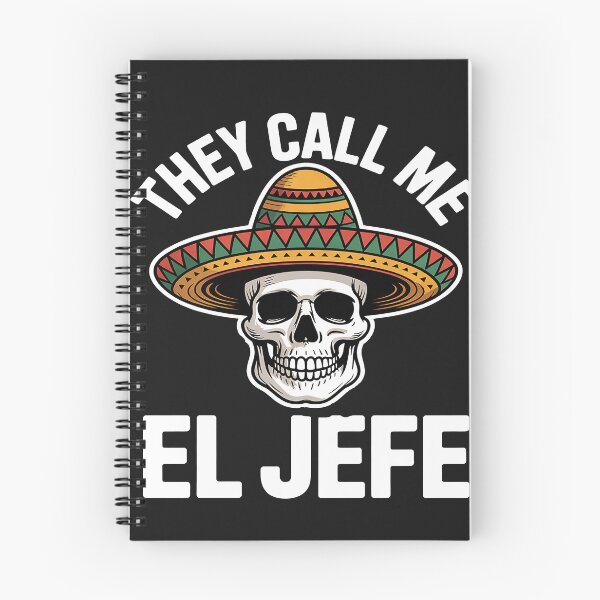 Item preview, They Call Me El Jefe Mexican Chef Skull Sombrero designed and sold by AvagondaMind.