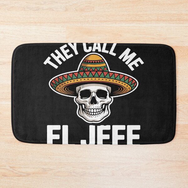 Item preview, They Call Me El Jefe Mexican Chef Skull Sombrero designed and sold by AvagondaMind.