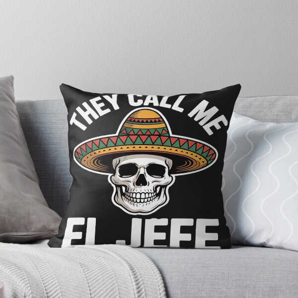 Item preview, They Call Me El Jefe Mexican Chef Skull Sombrero designed and sold by AvagondaMind.