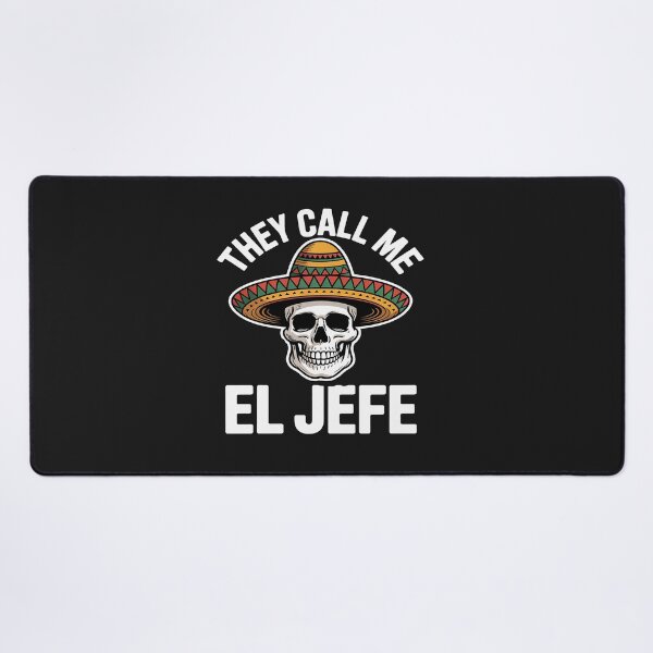 Item preview, They Call Me El Jefe Mexican Chef Skull Sombrero designed and sold by AvagondaMind.