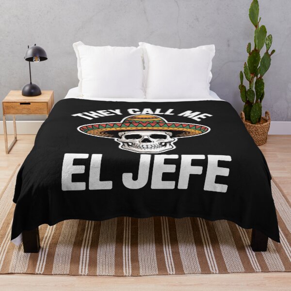 Item preview, They Call Me El Jefe Mexican Chef Skull Sombrero designed and sold by AvagondaMind.