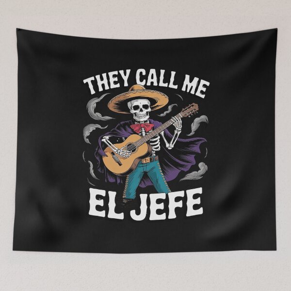 Item preview, They Call Me El Jefe Mexican Sombrero Cowboy Costume designed and sold by AvagondaMind.