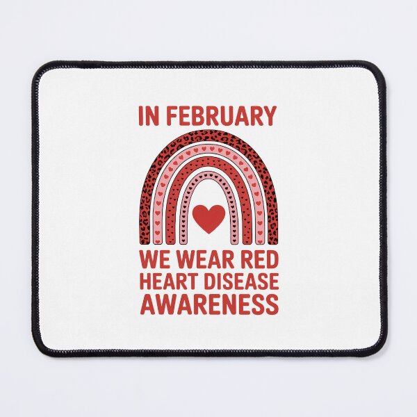 Item preview, In February We Wear Red for Heart Disease Awareness designed and sold by Formatage.