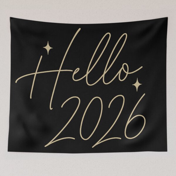 Item preview, Hello 2026 – Elegant Handwritten Script New Year Design designed and sold by FUIRY .