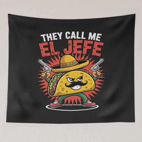 Item preview, They Call Me El Jefe Taco Funny Boss Cinco De Mayo Men Boys designed and sold by AvagondaMind.