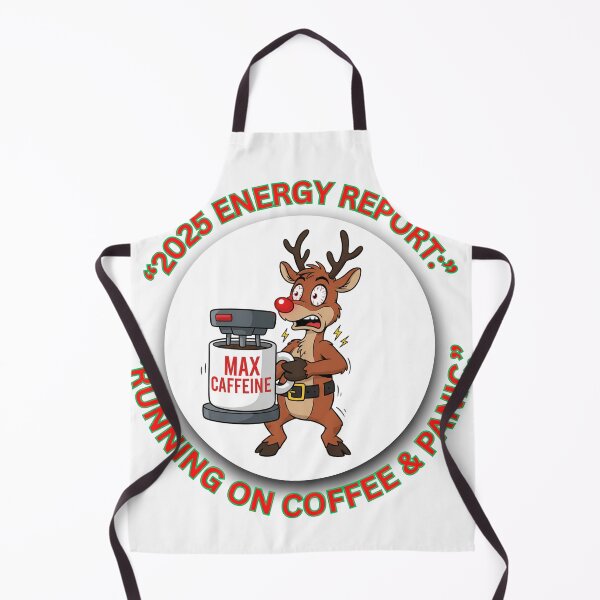 Item preview, Max Caffeine Reindeer — Funny Corporate Christmas Gift | Coffee & Panic Humor designed and sold by MskynextDigitalstudio.