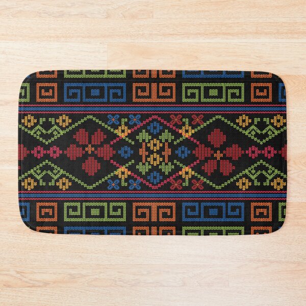 Item preview, Hmong Meander Seamless Pattern Tribal Cross Stitch Geometric Fusion designed and sold by SGStudio_Thailand.