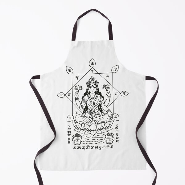 Item preview, Goddess Lakshmi Yantra – Prosperity Divine Line Art Illustration designed and sold by Sksticker991.