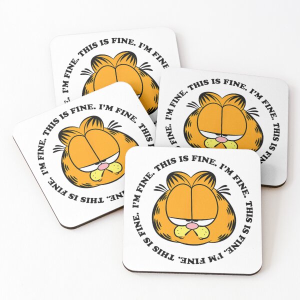 Item preview, Garfield Im Fine This Is Fine Funny Sarcastic Meme Quote designed and sold by nandafittjex.