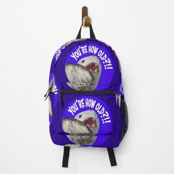 Item preview, You're how old - Leopard Seal on blue designed and sold by GivernyKate.