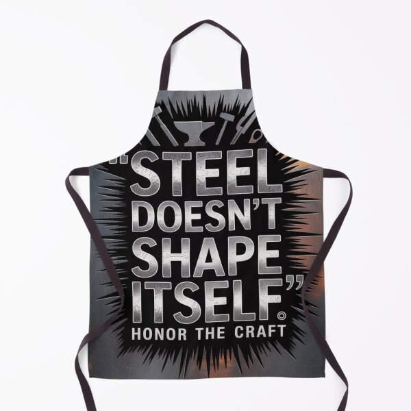 Item preview, Steel Doesn’t Shape Itself – Blacksmith Quote designed and sold by Timeless Design.