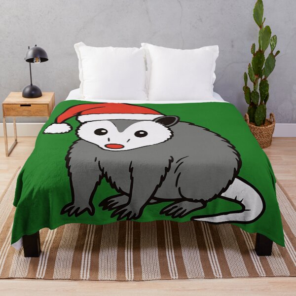 Item preview, Cute Christmas Santa Possum in Hat – Funny Holiday Opossum Design designed and sold by donwillisjrart.