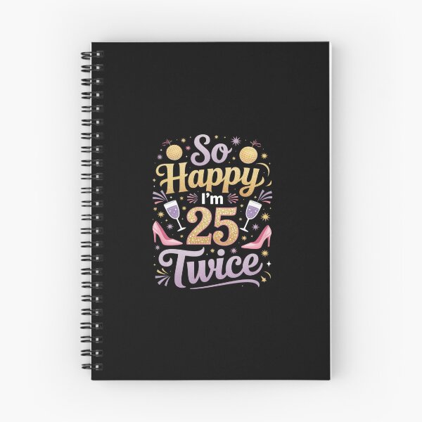 Item preview, So Happy Im 25 Twice Funny 50th Birthday designed and sold by LittleDame.