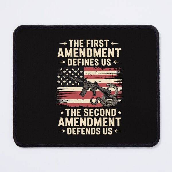 Item preview, The First Amendment defines us American Flag designed and sold by CareTopping.