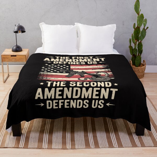 Item preview, The First Amendment defines us American Flag designed and sold by CareTopping.