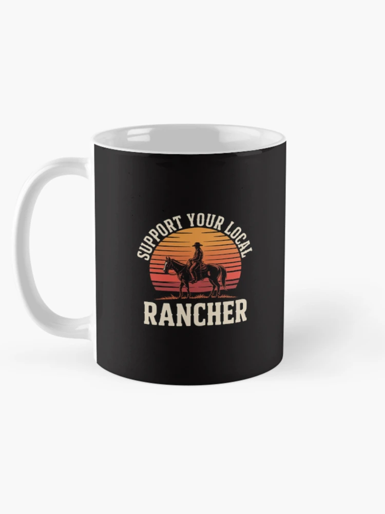 Thumbnail 5 of 6, Coffee Mug, Support Your Local Ranchers - Cattle Ranch designed and sold by CareTopping.