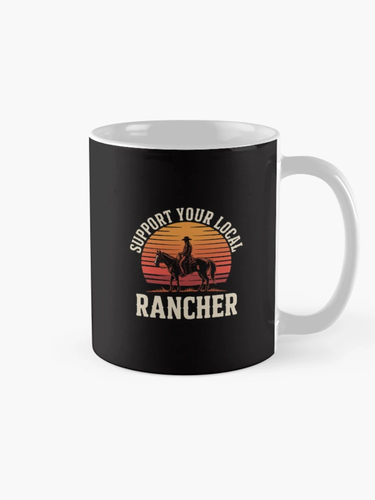 Thumbnail 3 of 6, Coffee Mug, Support Your Local Ranchers - Cattle Ranch designed and sold by CareTopping.