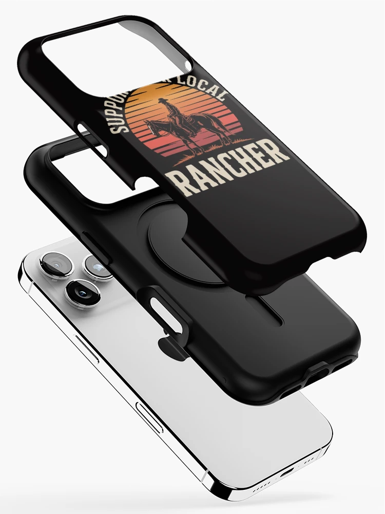 Thumbnail 2 of 4, iPhone Case, Support Your Local Ranchers - Cattle Ranch designed and sold by CareTopping.