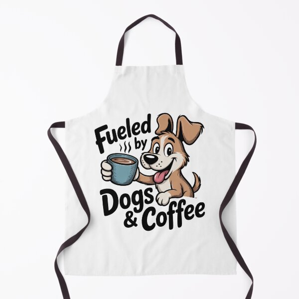 Item preview, Fueled by Dogs and Coffee Humor Character Minimalist Art Design designed and sold by TheCalmEdit.