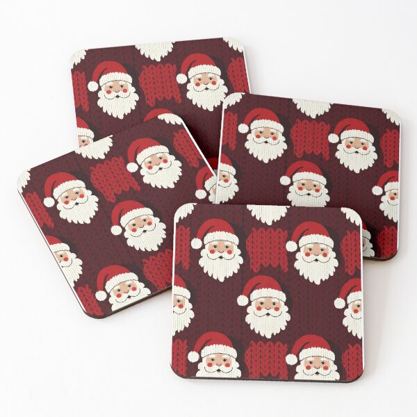 Item preview, Santa Claus Motif, Christmas theme, Knitted Fabric-look Texture, Red Background  (image size 8320x12480) designed and sold by Digital-Davinci.