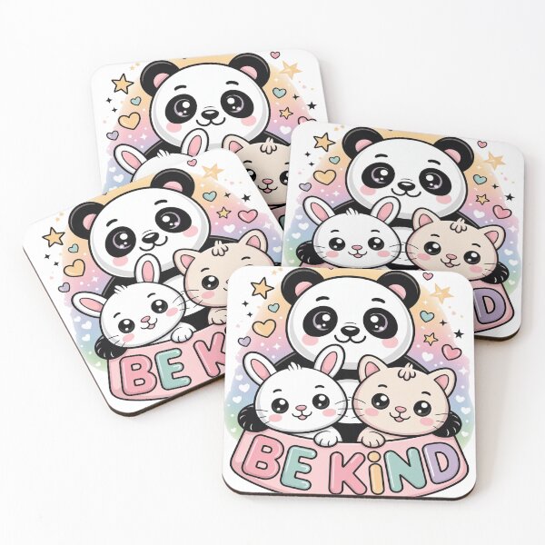 Item preview, Be Kind – Cute Kawaii Animal Positive Message Design designed and sold by RBToper.