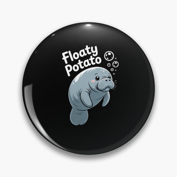 Item preview, Floaty Potato Manatee Chubby Mermaid Funny Sea Cow Animal designed and sold by ReadySide.