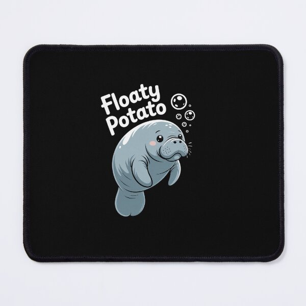 Item preview, Floaty Potato Manatee Chubby Mermaid Funny Sea Cow Animal designed and sold by ReadySide.
