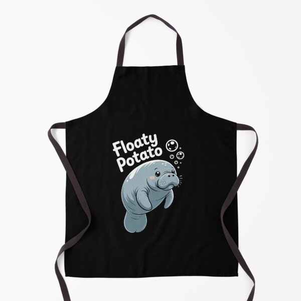 Item preview, Floaty Potato Manatee Chubby Mermaid Funny Sea Cow Animal designed and sold by ReadySide.
