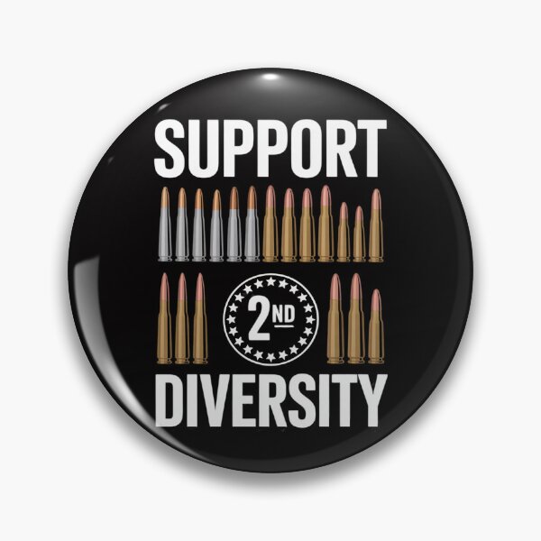 Item preview, support diversity bullet  second amendment Gun Rights Back designed and sold by CareTopping.