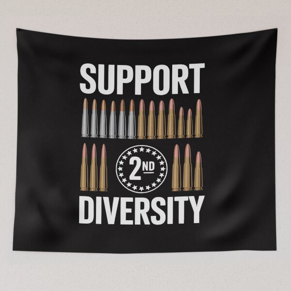 Item preview, support diversity bullet  second amendment Gun Rights Back designed and sold by CareTopping.