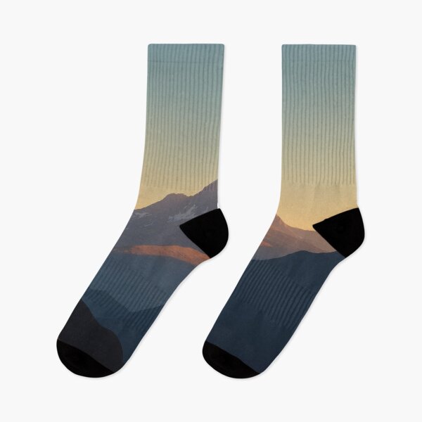 Item preview, Warm Sunrise Glow on Distant Snowy Peak designed and sold by REPTISLAV.