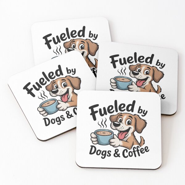 Item preview, Happy Dog Holding Coffee Cup Character Minimalist Art Design designed and sold by TheCalmEdit.
