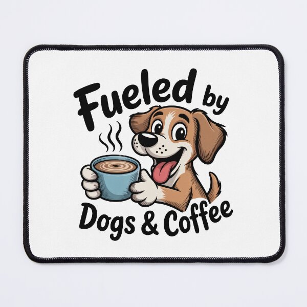 Item preview, Happy Dog Holding Coffee Cup Character Minimalist Art Design designed and sold by TheCalmEdit.