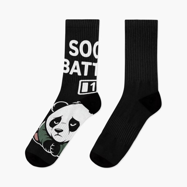 Item preview, Social Battery 1 Percent Panda Funny Anti-Social designed and sold by LittleDame.