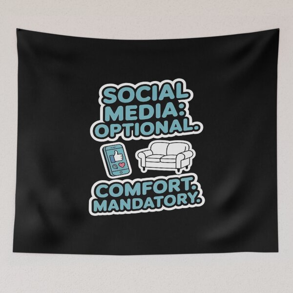 Item preview, Social Media Optional Comfort Mandatory designed and sold by LittleDame.