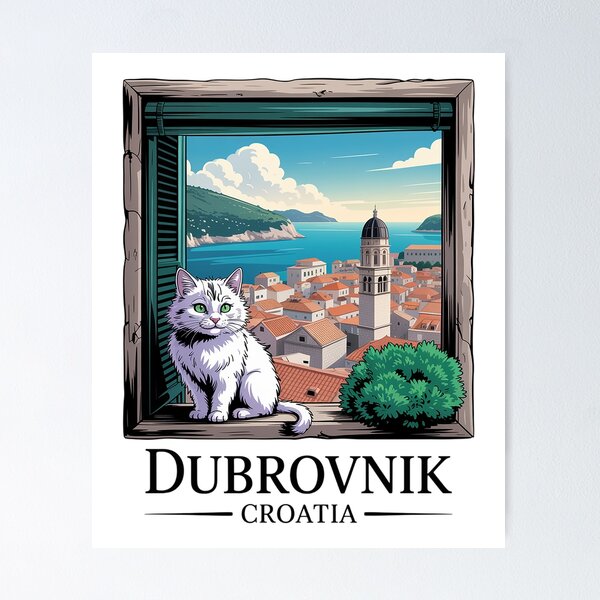 Item preview, Dubrovnik Croatia Cat Dubrovnik designed and sold by ReadySide.