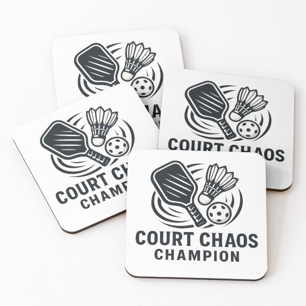 Item preview, Court Chaos Champion – Bold Multi-Sport Energy Badge designed and sold by techy-rrr.