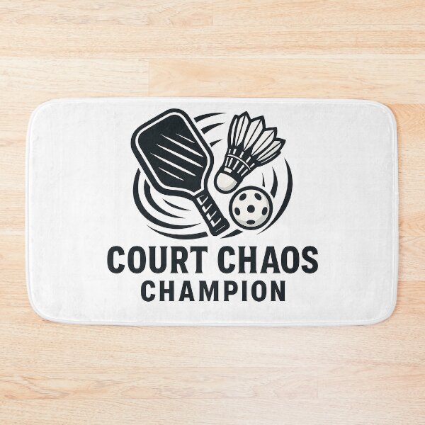 Item preview, Court Chaos Champion – Bold Multi-Sport Energy Badge designed and sold by techy-rrr.