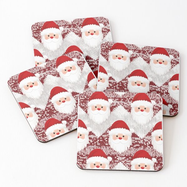 Item preview, Santa Claus Motif, Christmas theme, Knitted Fabric-look Texture, White Background  (image size 8320x12480) designed and sold by Digital-Davinci.