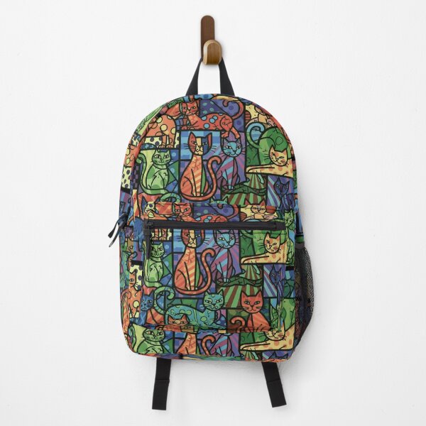 Item preview, Colorful Cats Pop Art Pattern designed and sold by KiwiRider.