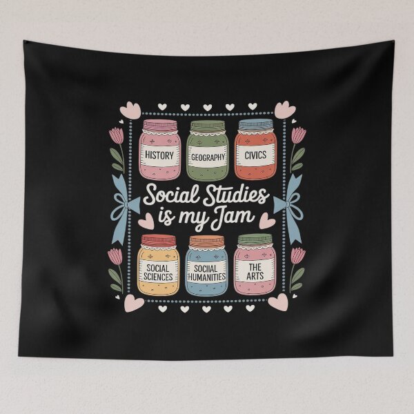 Item preview, Social Studies is My Jam Teacher designed and sold by LittleDame.