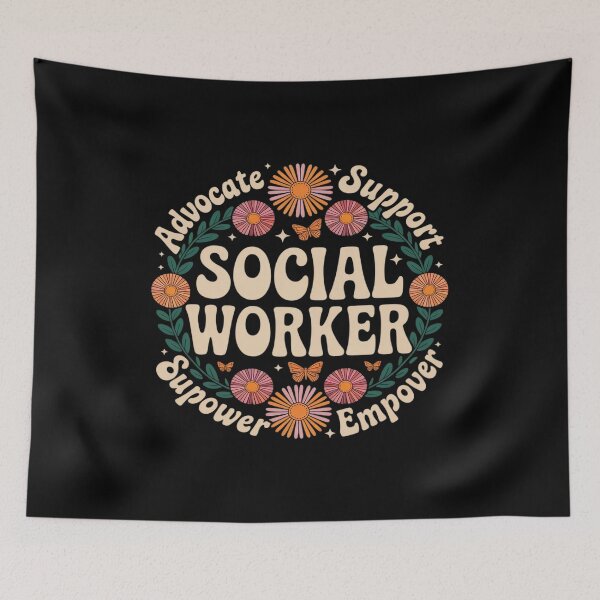 Item preview, SOCIAL WORKER - Empowering Floral designed and sold by LittleDame.