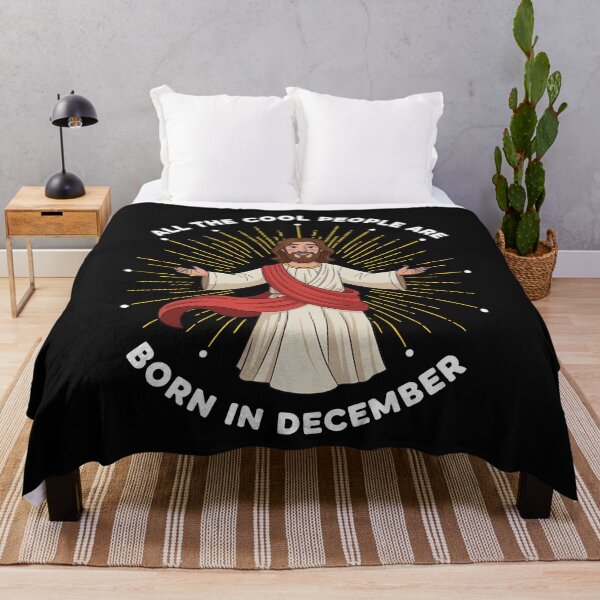 Item preview, All The Cool People Are Born in December Funny Christmas December Birthday Gift Christmas Birthday Jesus designed and sold by jillianhanna.
