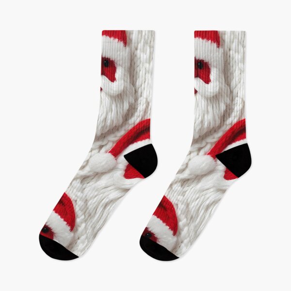 Item preview, Santa Claus Motif, Christmas theme, Knitted Fabric-look Texture, White Background  (image size 8320x12480) designed and sold by Digital-Davinci.