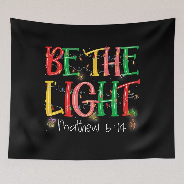 Item preview, Be The Light Matthew 514 Christian Merry Christmas Jesus designed and sold by JaneJanie.