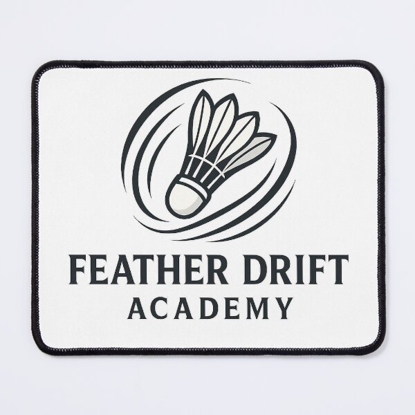 Item preview, Feather Drift Academy – Badminton Flow Emblem designed and sold by techy-rrr.